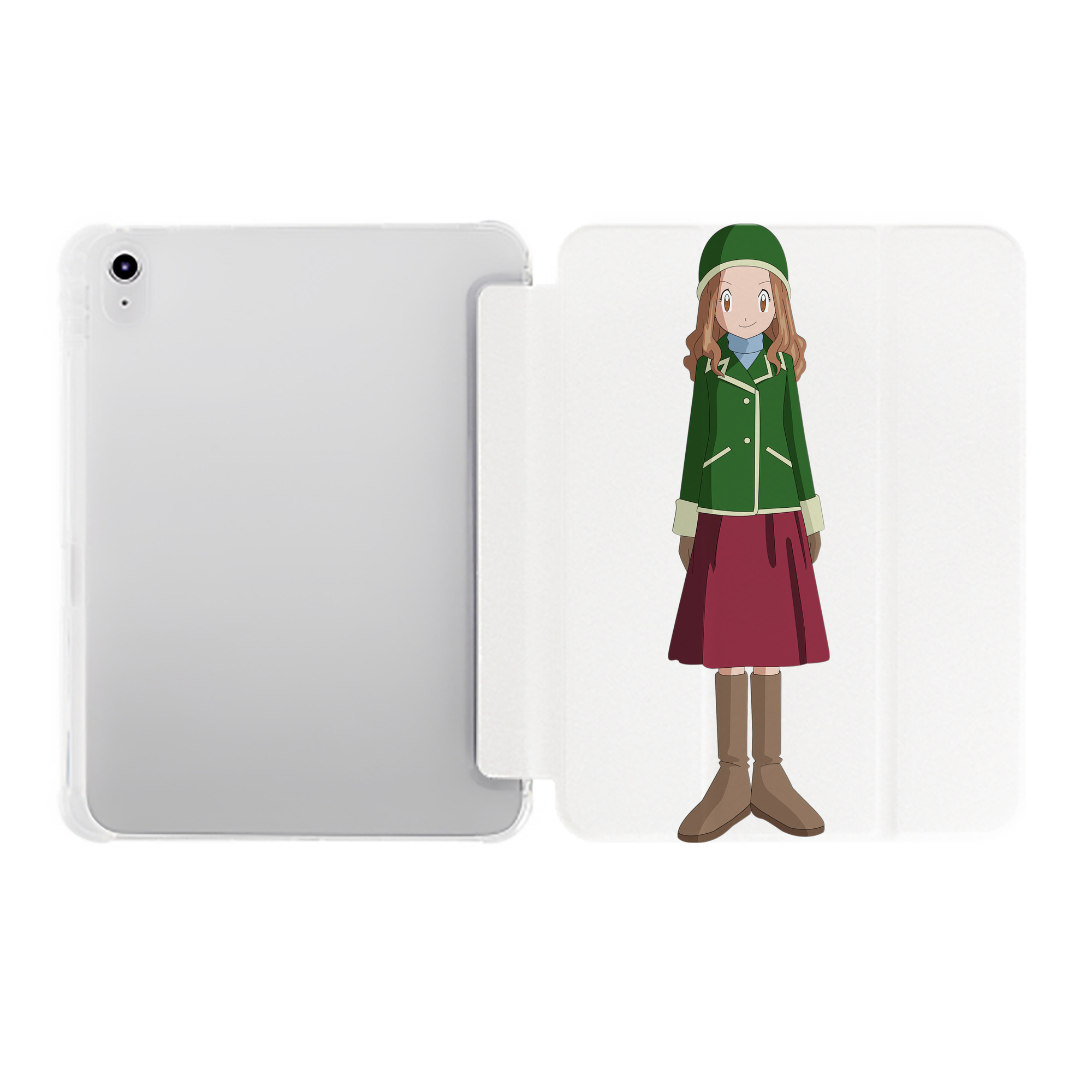 （画像用） Digimon デジタルモンスター/デジモン IPad ケース ペン収納付き 三つ折りスタンド PUレザー×シリコン 対応機種9.5/10.5/10.9インチ